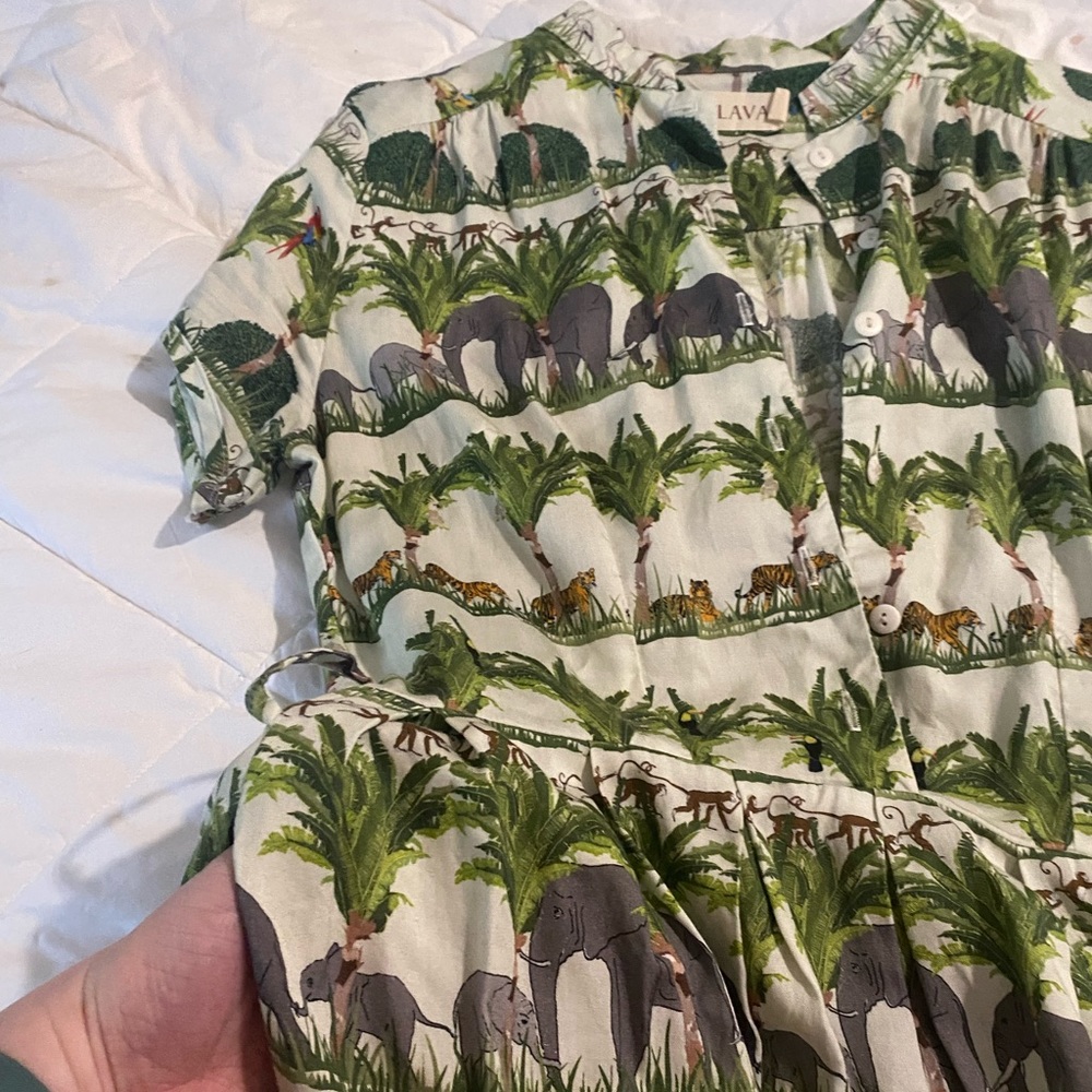 Tropical Print Dress - Picture 13 of 16